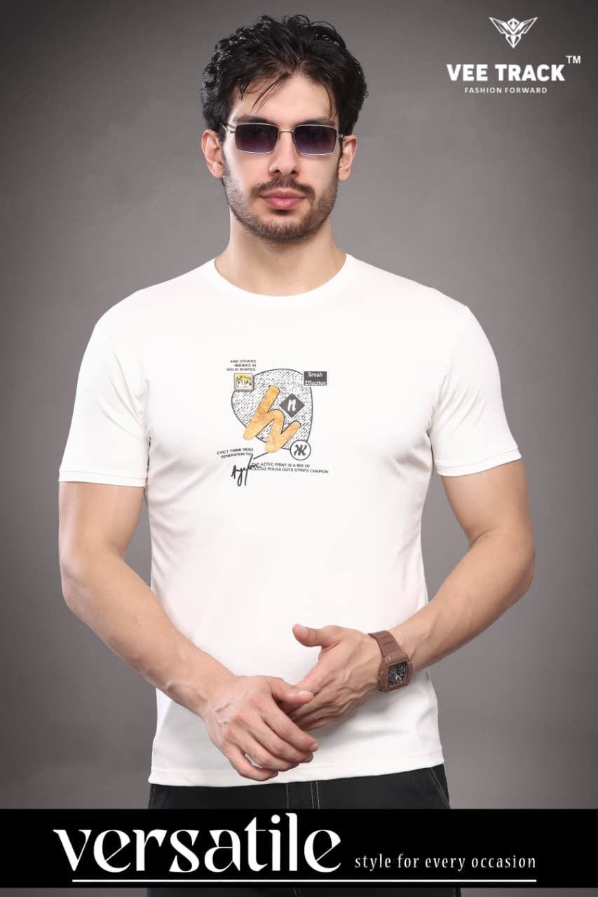 V2258 Tencil Vee Track Lycra Mens Tshirts Exporter Gujarat