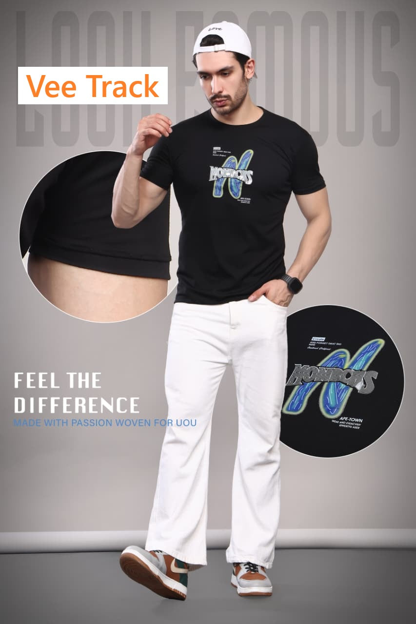 V2258 Tencil Vee Track Lycra Mens Tshirts Exporter Gujarat