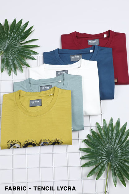 V2258 Tencil Vee Track Lycra Mens Tshirts Exporter Gujarat