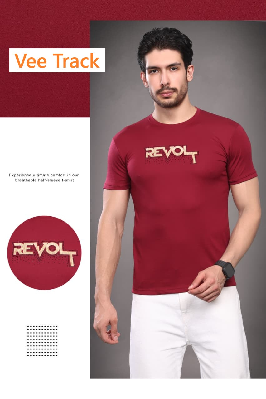 V2258 Tencil Vee Track Lycra Mens Tshirts Exporter Gujarat