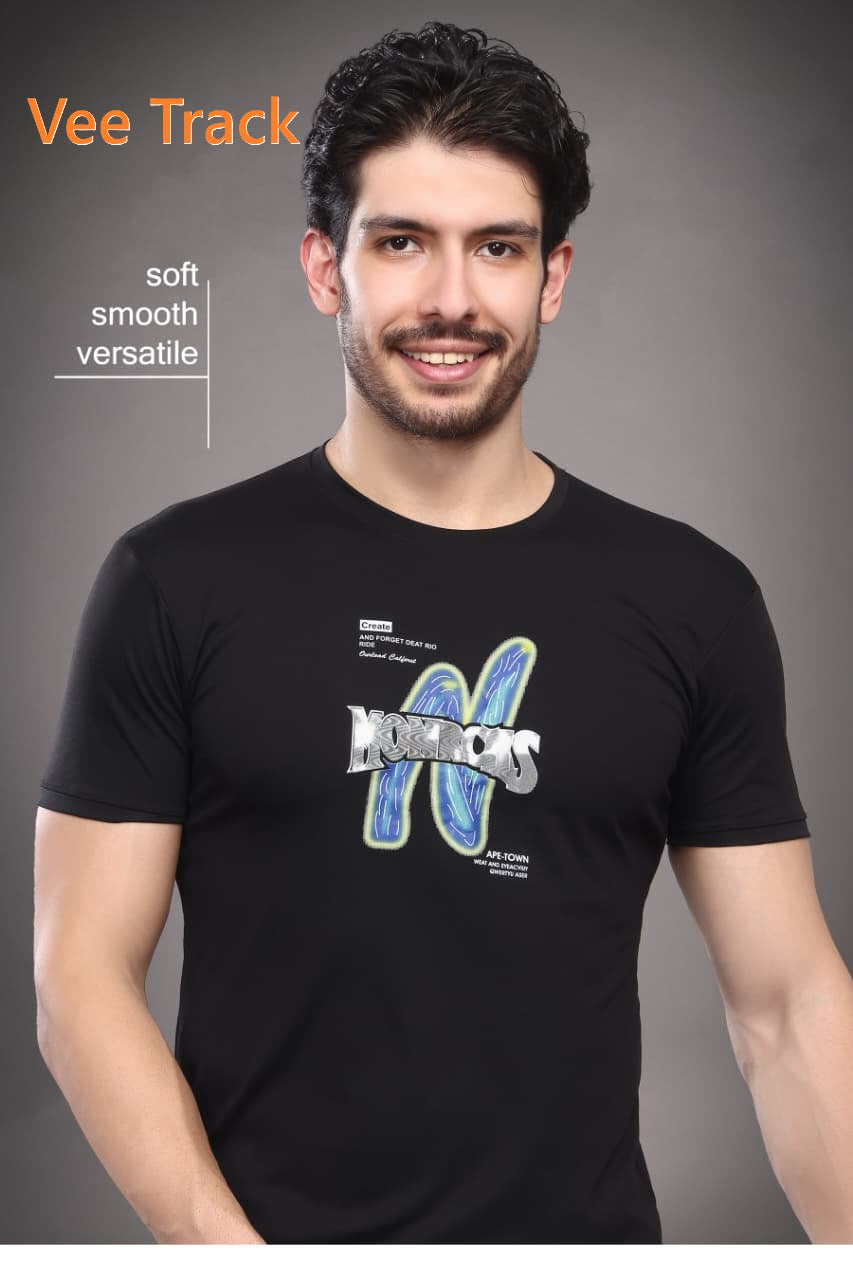 V2258 Tencil Vee Track Lycra Mens Tshirts Exporter Gujarat