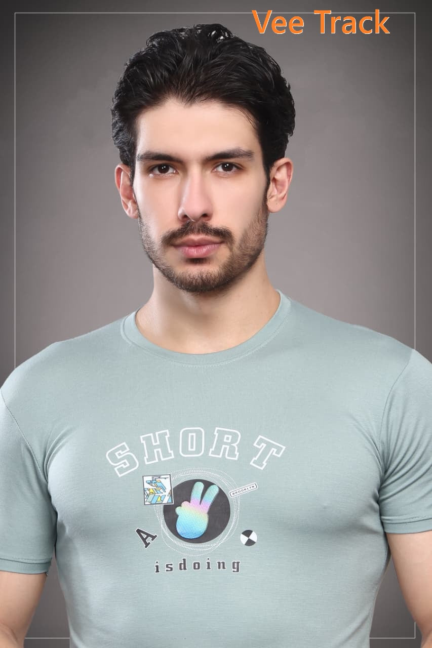 V2258 Tencil Vee Track Lycra Mens Tshirts Exporter Gujarat