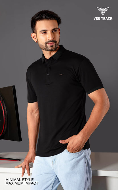 V2259 Metal Id Vee Track Tencil Lycra Mens Tshirts Wholesale
