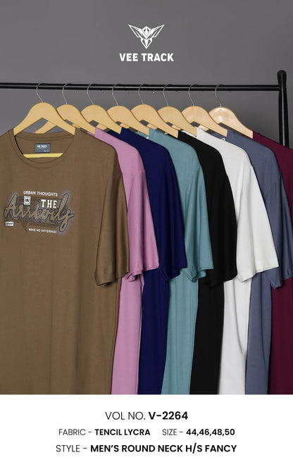 V2264 Plus Size Vee Track Tencil Mens Tshirts Manufacturer