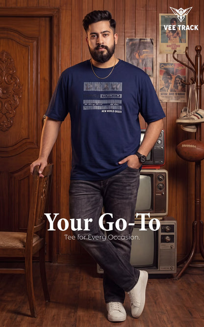 V2264 Plus Size Vee Track Tencil Mens Tshirts Manufacturer