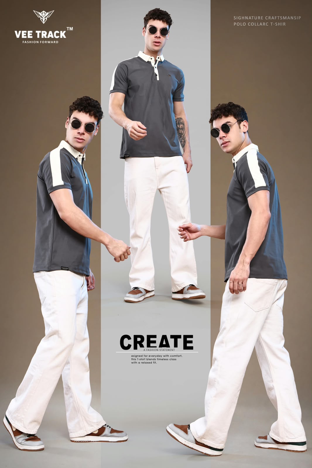 V 2326 Vee Track Imported Mens Tshirts Exporter Gujarat