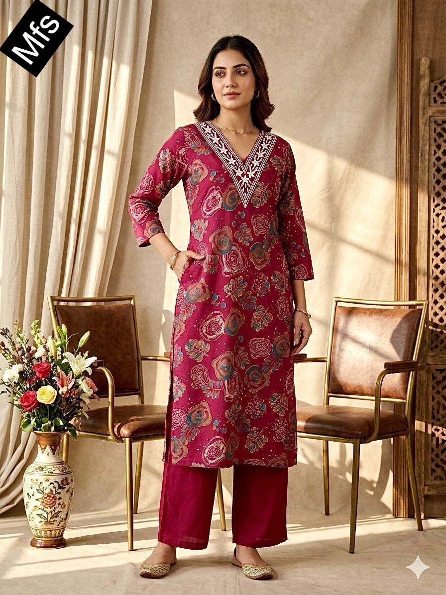 V Lace Neck 0307 Mfs Vatican Co Ord Set Wholesaler Gujarat