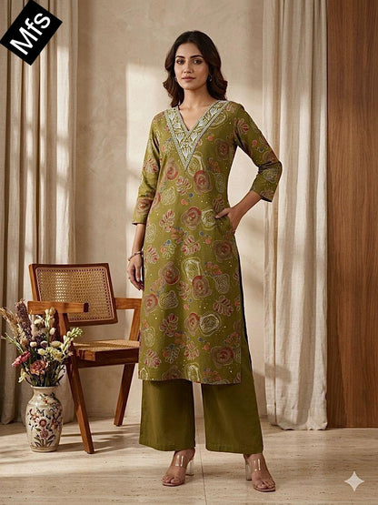 V Lace Neck 0307 Mfs Vatican Co Ord Set Wholesaler Gujarat