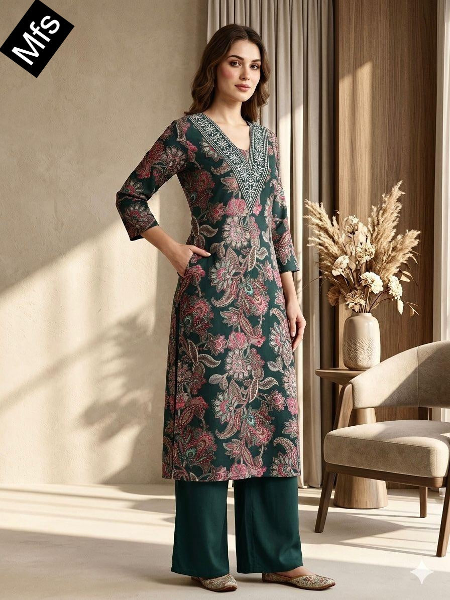 V Lace Neck 0307 Mfs Vatican Co Ord Set Wholesaler Gujarat