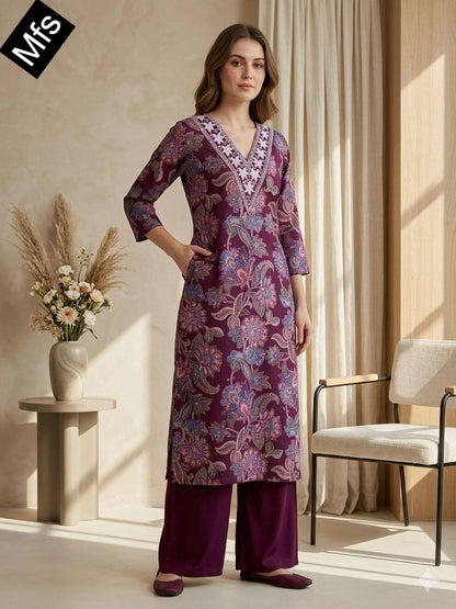 V Lace Neck 0307 Mfs Vatican Co Ord Set Wholesaler Gujarat