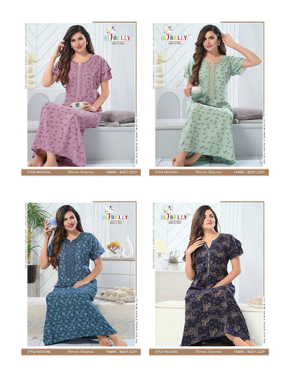 V Neck 0807 Belly Lizzy Bizzy Night Gowns Wholesale Price