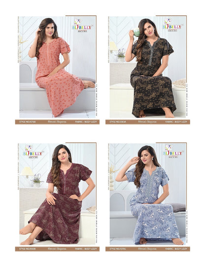 V Neck 0807 Belly Lizzy Bizzy Night Gowns Wholesale Price