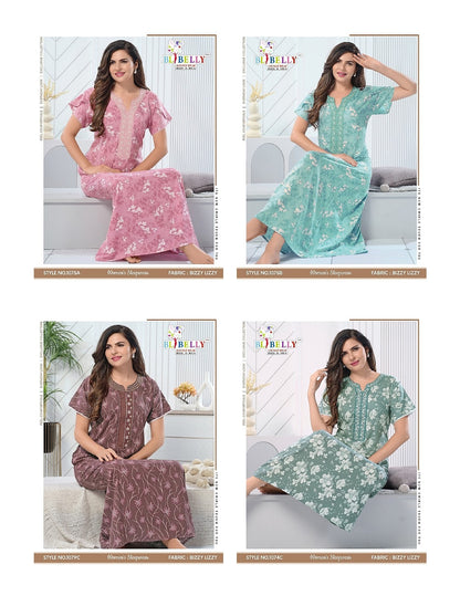 V Neck 0807 Belly Lizzy Bizzy Night Gowns Wholesale Price