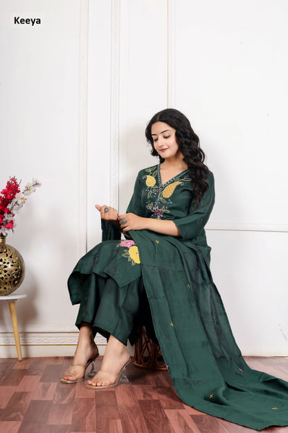 V Neck 141026 Keeya Twill Readymade Pant Style Suits Wholesaler India