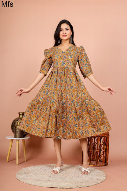 V Neck 2405 Mfs Cotton One Piece Supplier India