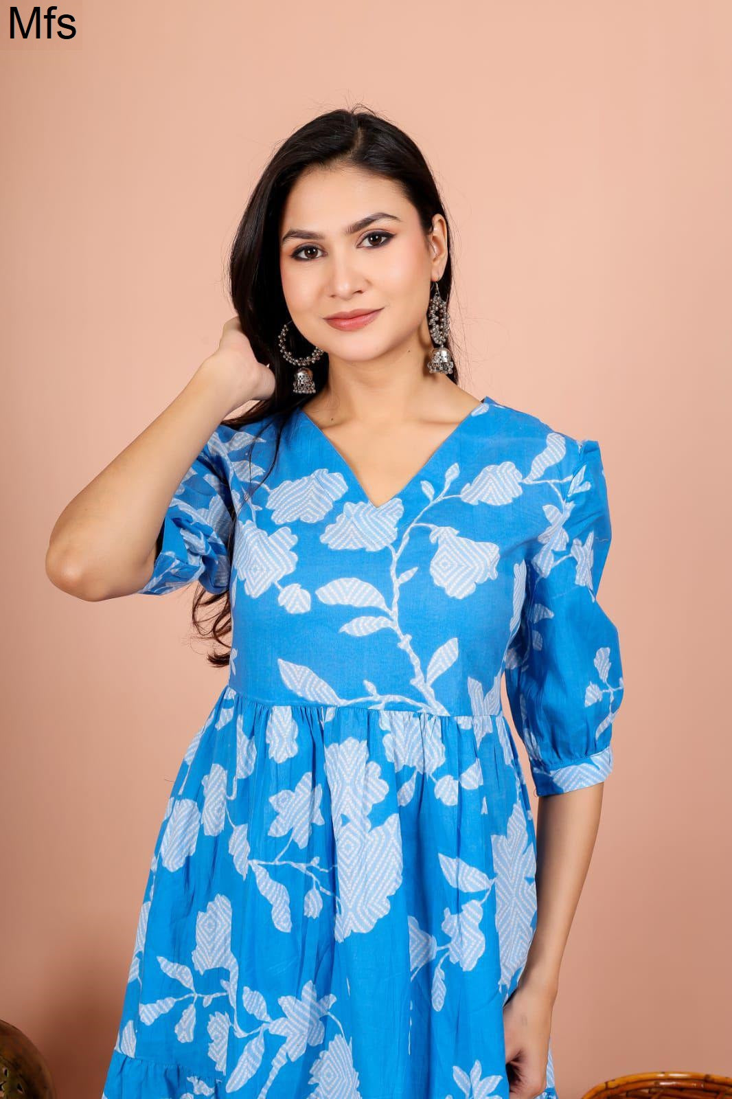 V Neck 2405 Mfs Cotton One Piece Supplier India