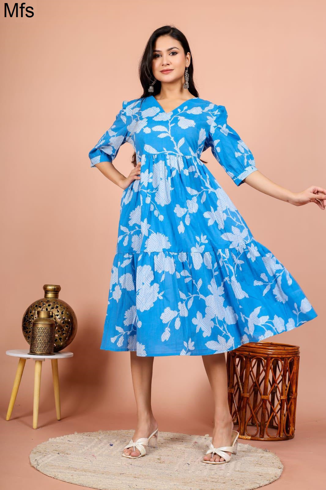 V Neck 2405 Mfs Cotton One Piece Supplier India