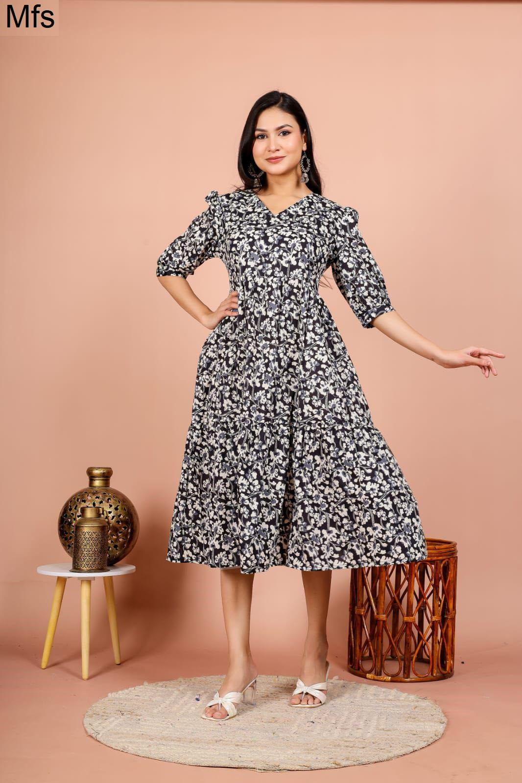 V Neck 2405 Mfs Cotton One Piece Supplier India