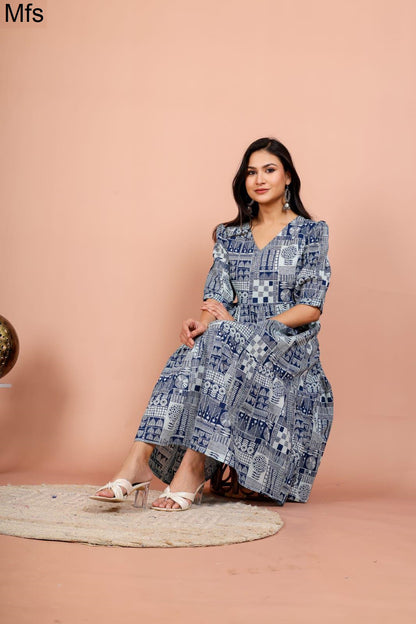 V Neck 2405 Mfs Cotton One Piece Supplier India