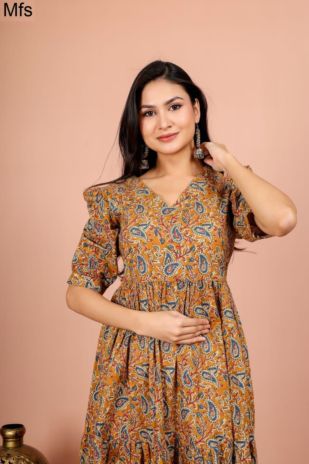 V Neck 2405 Mfs Cotton One Piece Supplier India