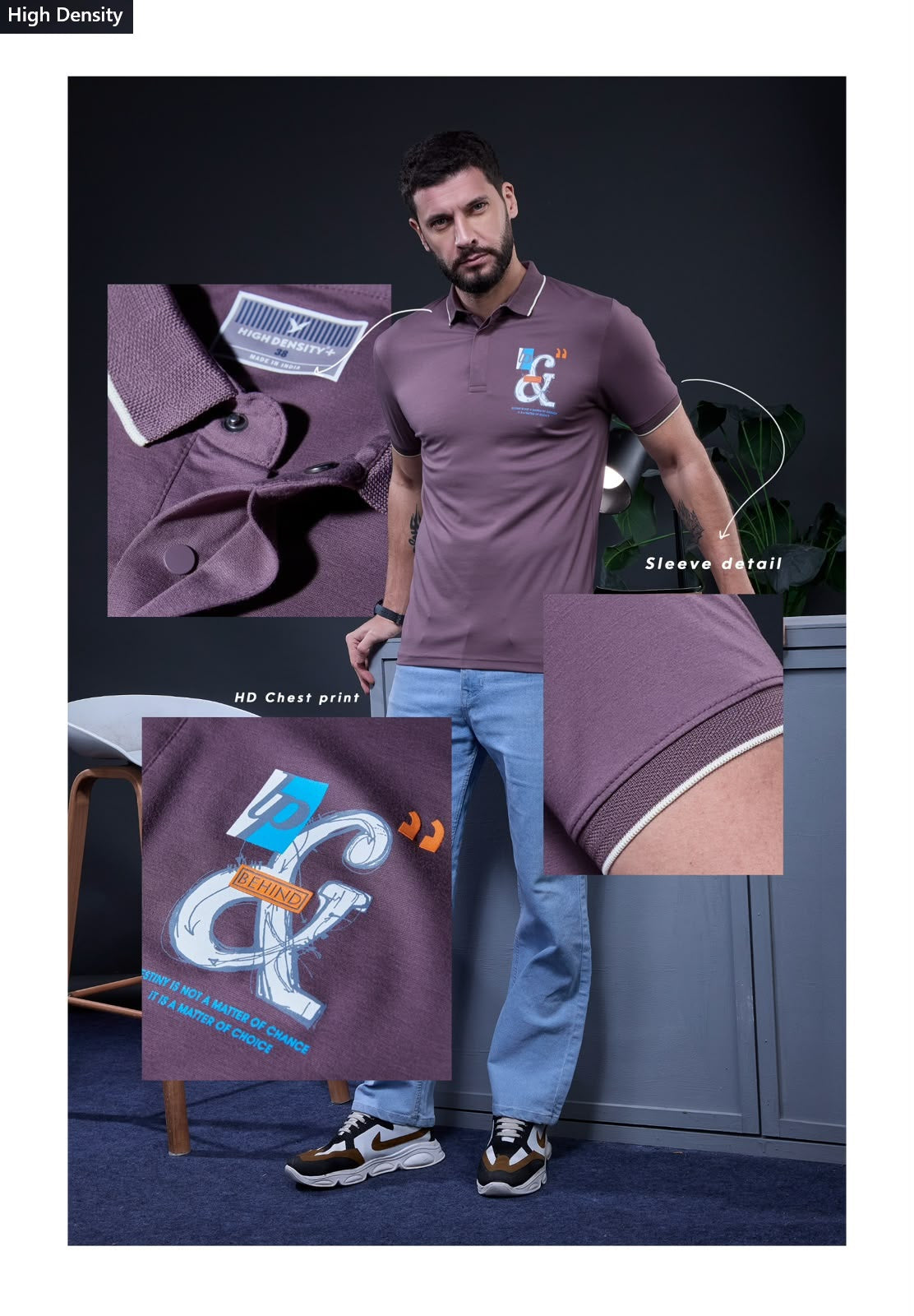 V No 650 To 657 Plus Size High Density Tencil Mens Tshirts Exporter India