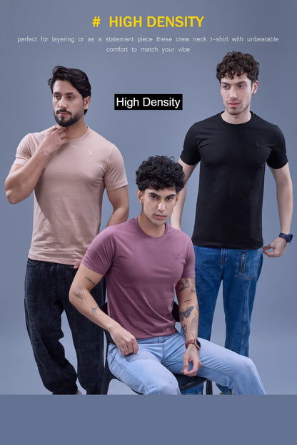 V No 6602 To 6611 High Density Cotton Mens Tshirts Supplier India