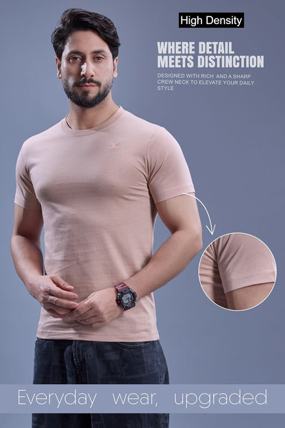 V No 6602 To 6611 High Density Cotton Mens Tshirts Supplier India