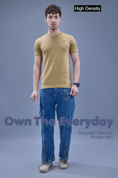 V No 6602 To 6611 High Density Cotton Mens Tshirts Supplier India