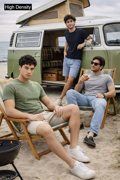 V No 6602 To 6611 High Density Cotton Mens Tshirts Supplier India
