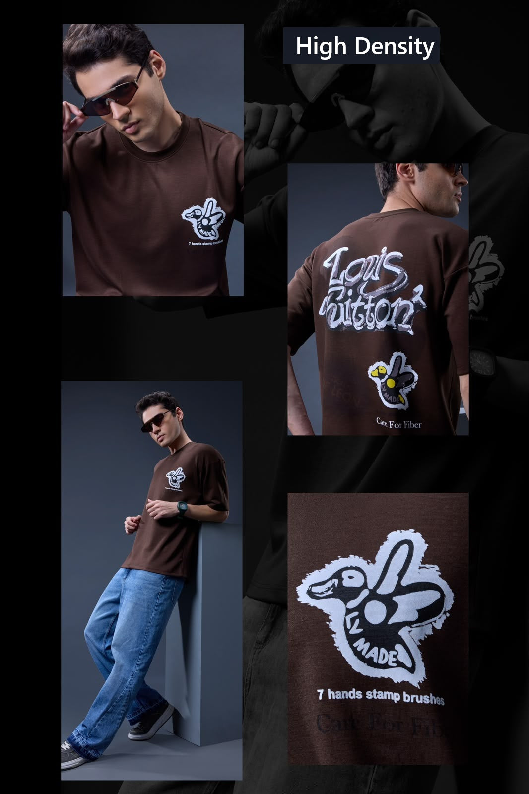 V No 815 To 822 Hd Print High Density Interlock Mens Tshirts Supplier