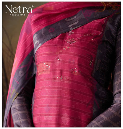 Vaadi Netra Pure Muslin Pant Style Suits Supplier India