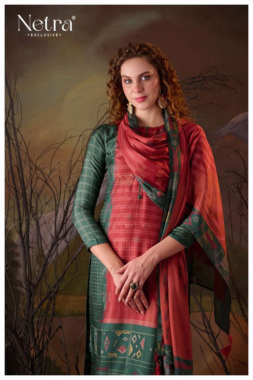 Vaadi Netra Pure Muslin Pant Style Suits Supplier India