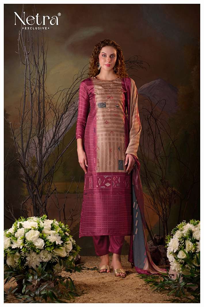 Vaadi Netra Pure Muslin Pant Style Suits Supplier India