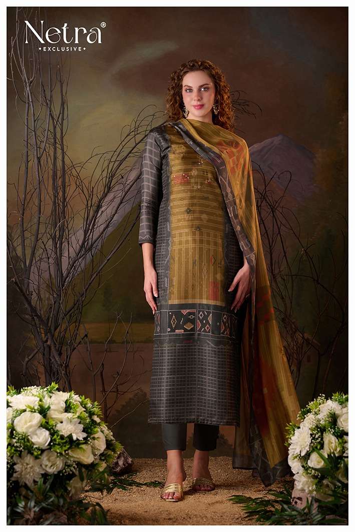 Vaadi Netra Pure Muslin Pant Style Suits Supplier India