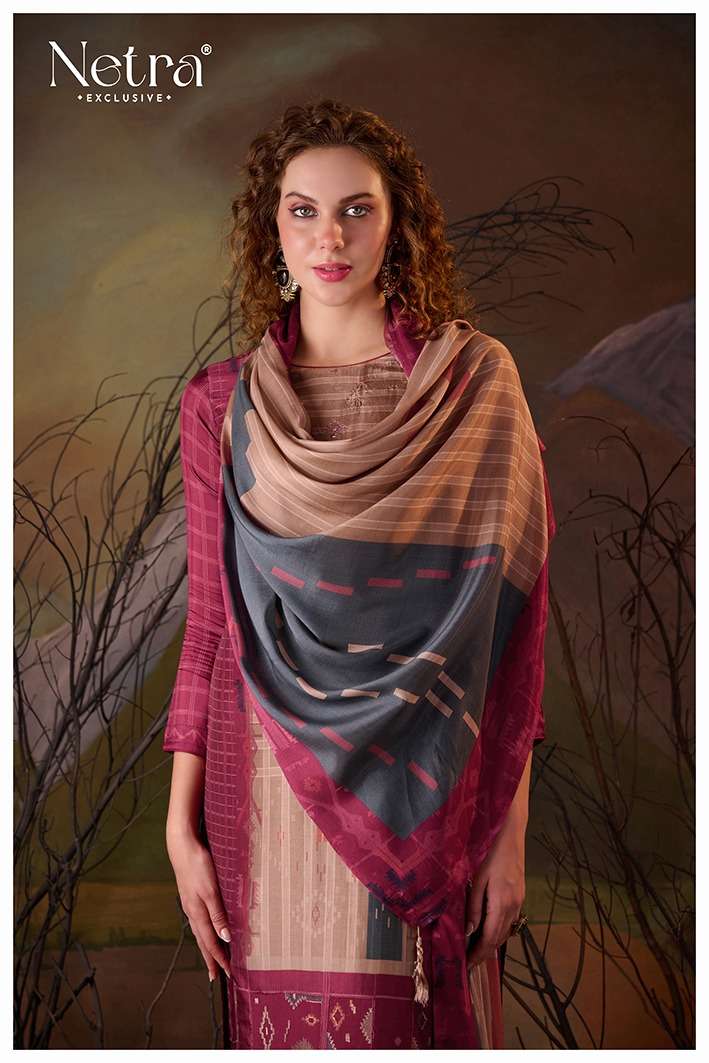 Vaadi Netra Pure Muslin Pant Style Suits Supplier India
