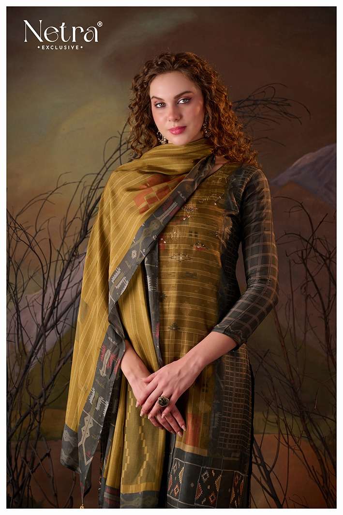 Vaadi Netra Pure Muslin Pant Style Suits Supplier India