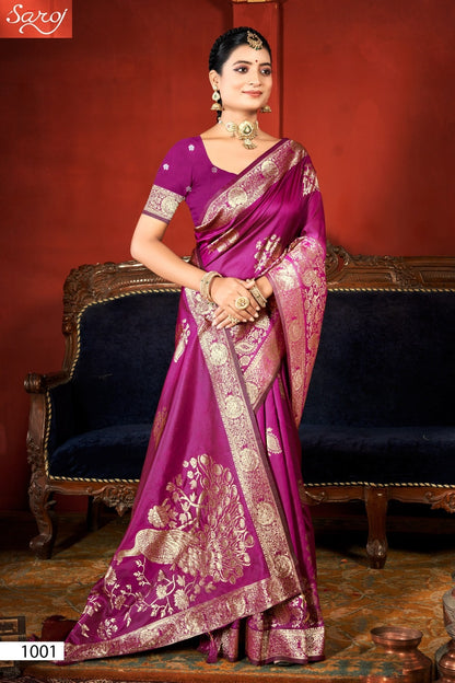 Vaamika Silk Swaroski Vol 1 Saroj Sarees Exporter