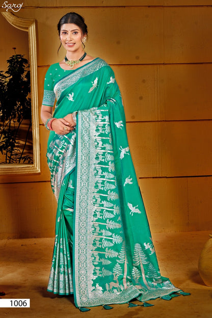 Vaamika Silk Swaroski Vol 2 Saroj Sarees Wholesaler
