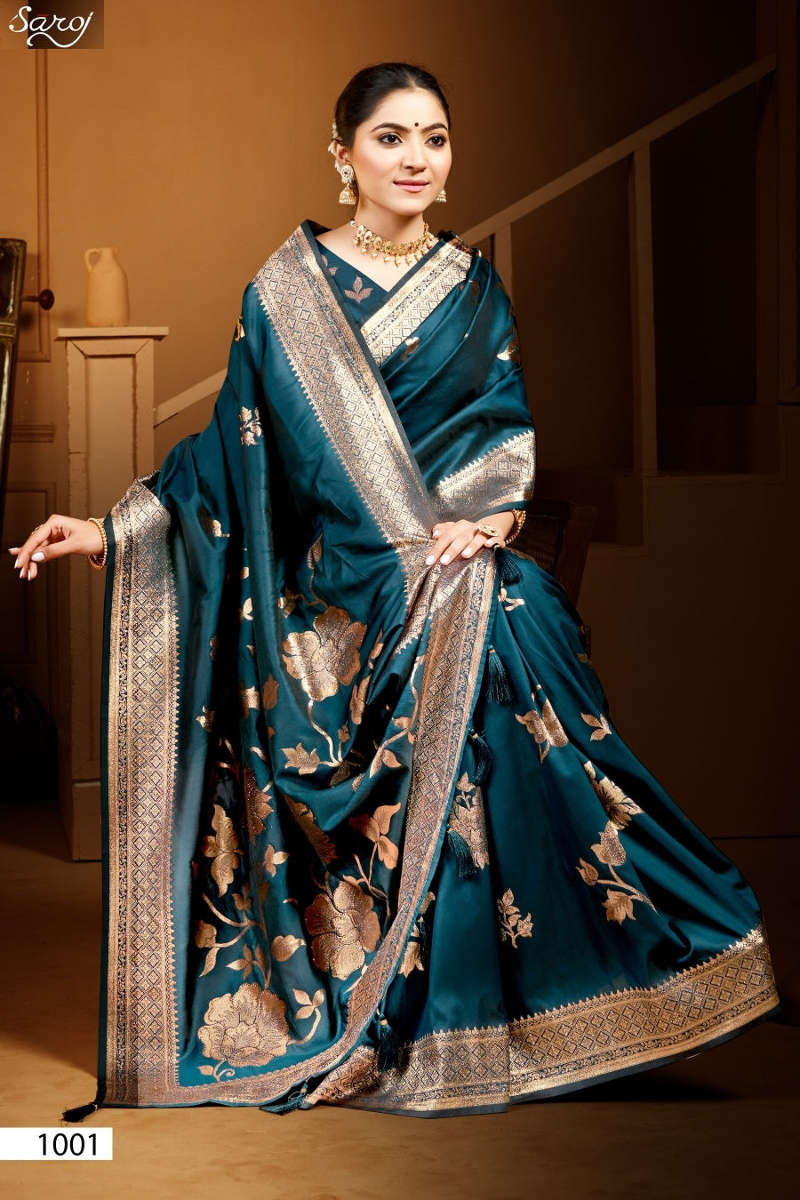 Vaamika Silk Swaroski Vol 4 Saroj Sarees Wholesale Rate
