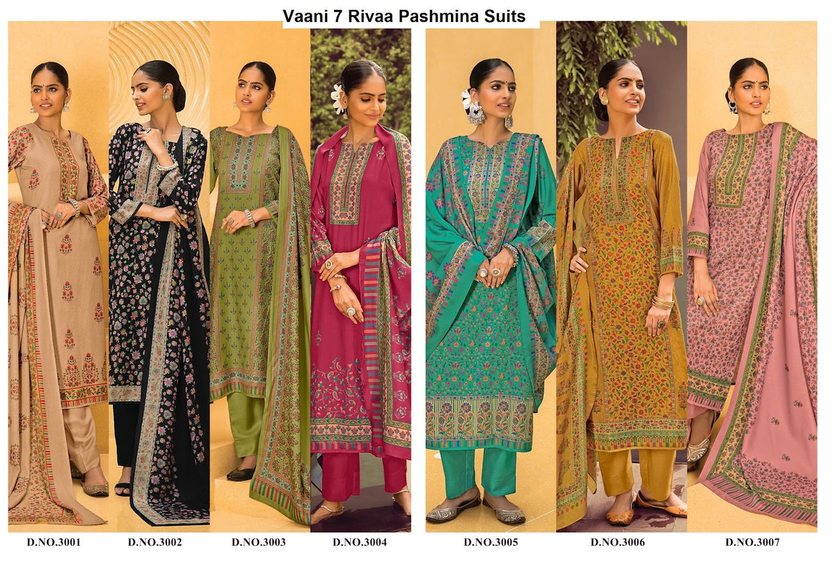 Vaani 7 Rivaa Pashmina Suits Exporter