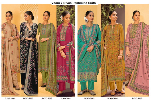 Vaani 7 Rivaa Pashmina Suits Exporter