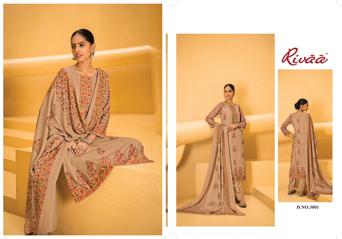Vaani 7 Rivaa Pashmina Suits Exporter