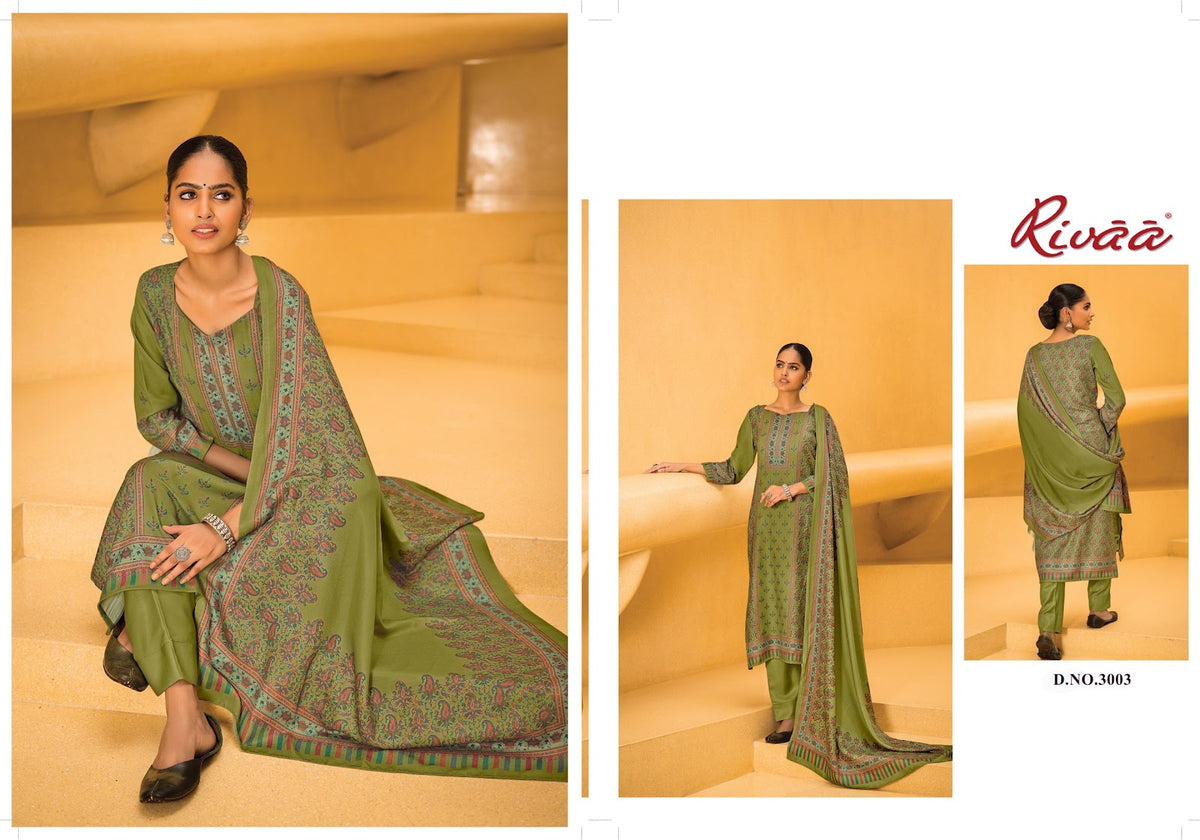 Vaani 7 Rivaa Pashmina Suits Exporter