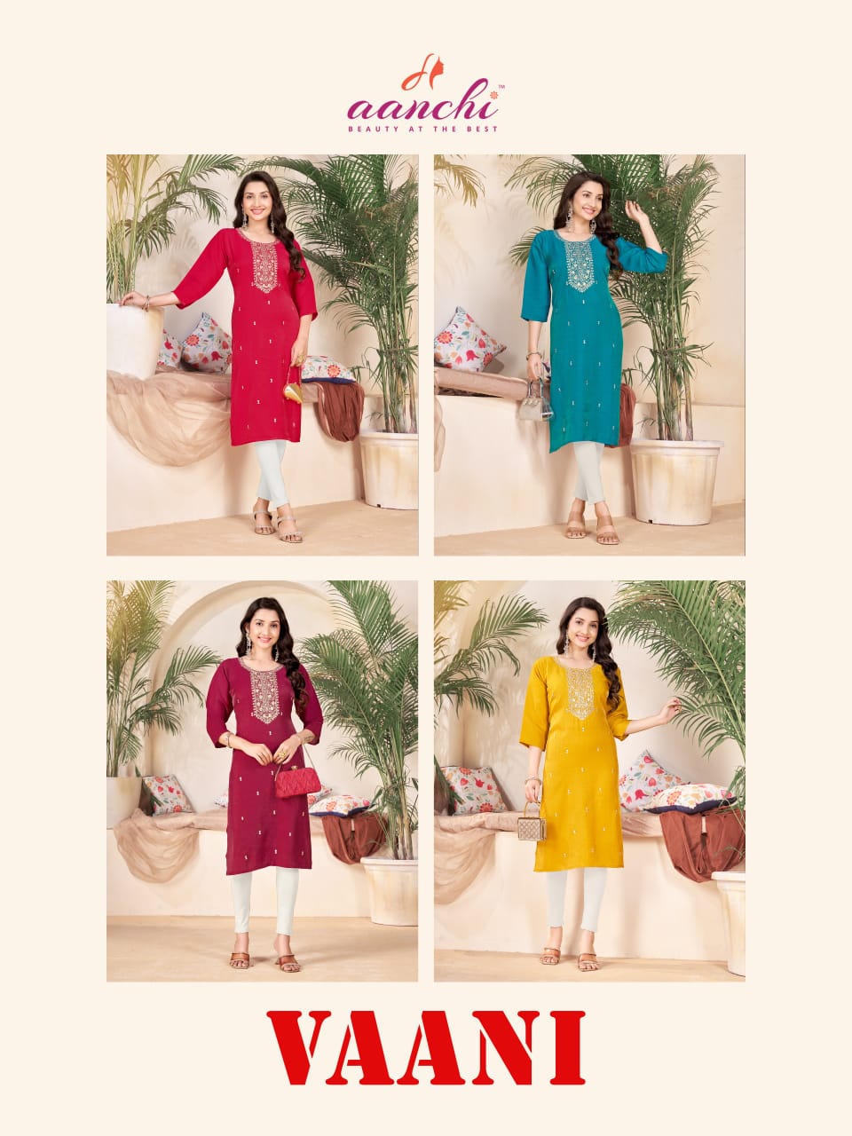Vaani Aanchi Long Straight Kurti Wholesale Price