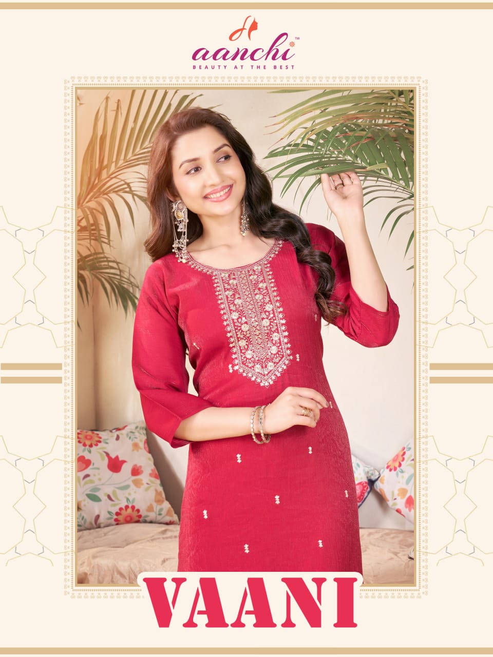 Vaani Aanchi Long Straight Kurti Wholesale Price