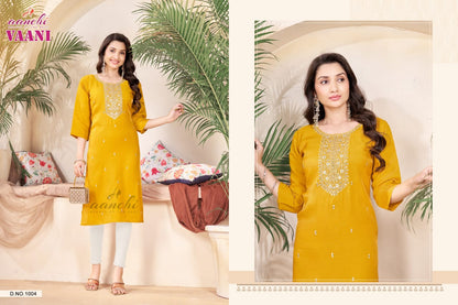 Vaani Aanchi Long Straight Kurti Wholesale Price