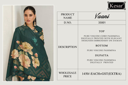 Vaani Kesar Pashmina Suits Manufacturer India