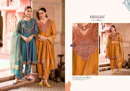 Vaani Lily Lali Silk Readymade Anarkali Suits Supplier