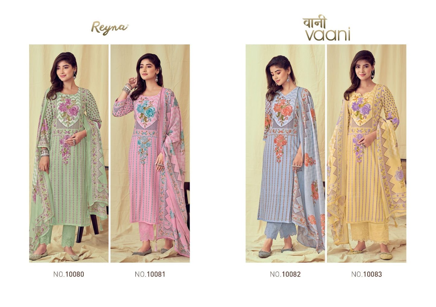 Vaani Reyna Pure Linen Pant Style Suits Supplier Ahmedabad