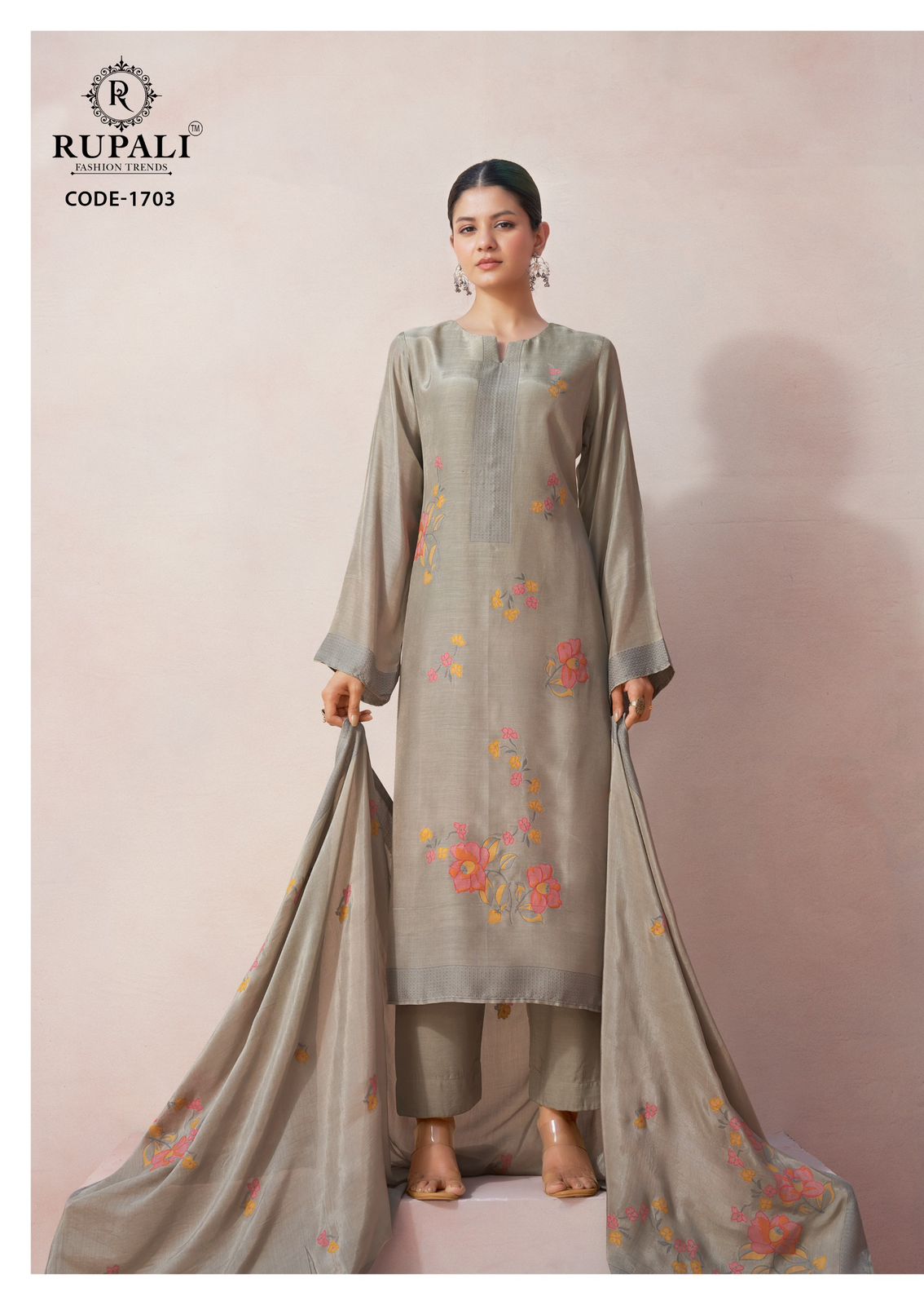 Vaani Rupali Muslin Jacquard Pant Style Suits Supplier Ahmedabad